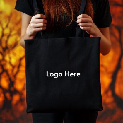 Cotton Gusset Bag (Black)