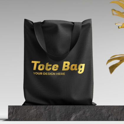 Cotton Canvas Bag (Black)